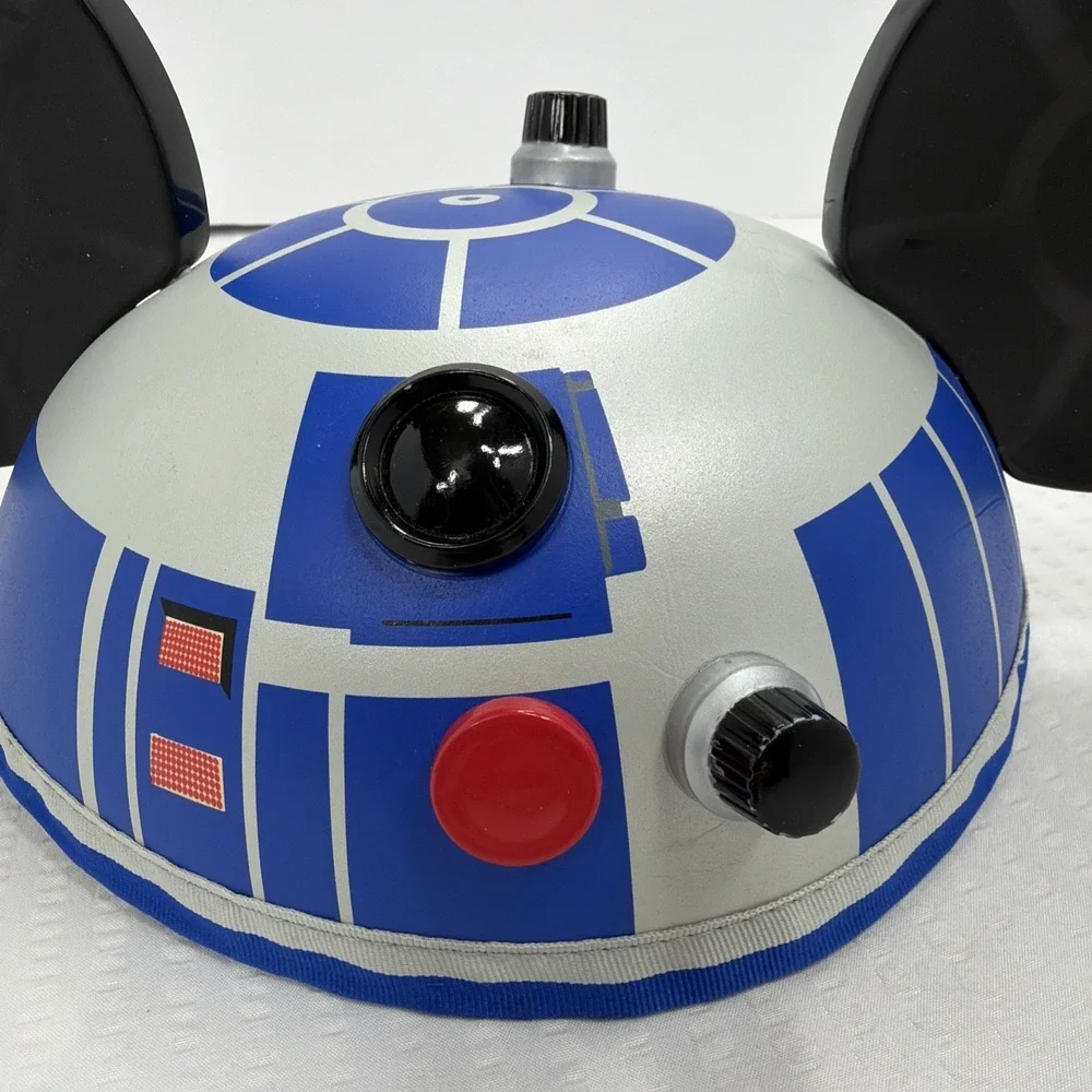 Mickey Ears Star Wars R2D2 Disney Parks Hat - Authentic Youth EUC